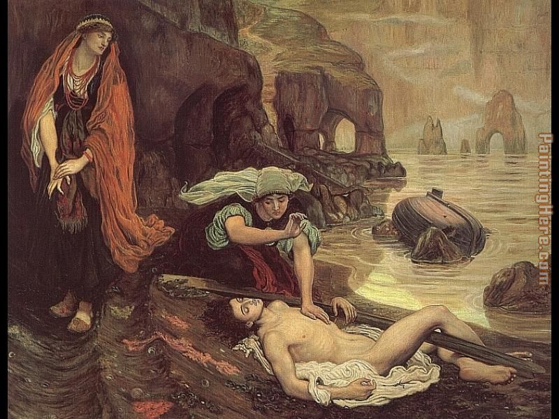 Don Juan Discovered by Haydee painting - Ford Madox Brown Don Juan Discovered by Haydee art painting